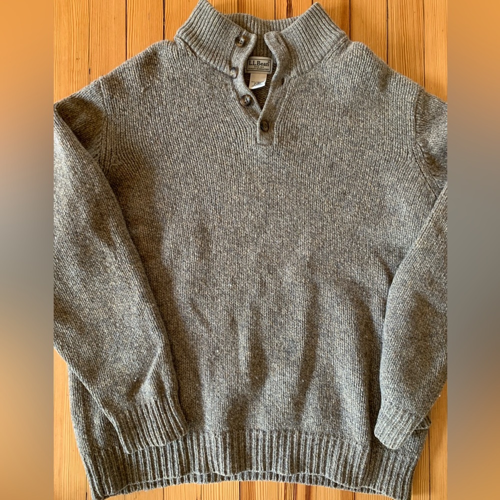 Vintage LL Bean 100 Lambs wool Sweater